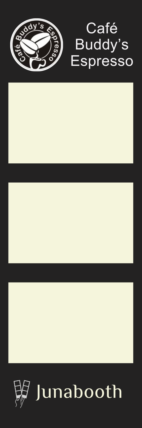 Cafe Buddy's Espresso photo strip template