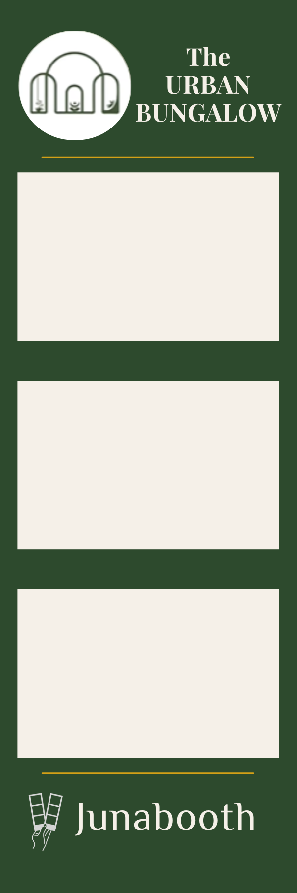 The Urban Bungalow photo strip template